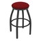 Holland Bar Stool Co 25" Swivel Counter Stool, Pewter Finish, Graph Ruby Seat X802 - alternate 1